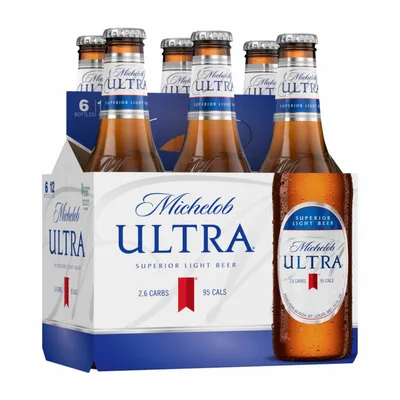 Michelob Ultra Light Beer, 6 Pack 12 Fl. Oz. Bottles