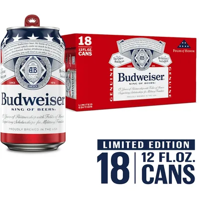 Budweiser 18 Pack Cans