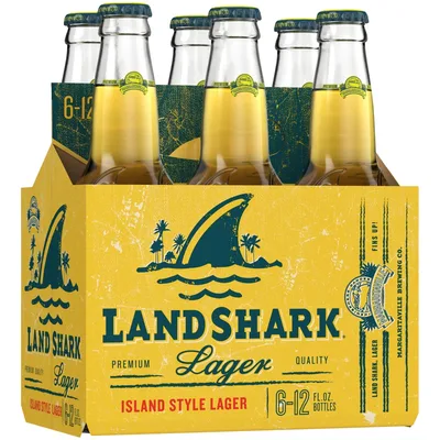 Landshark Island Style Lager, 6 Pack 12 Fl. Oz. Bottles