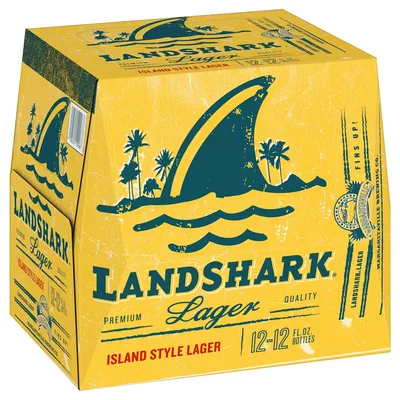 Landshark Island Style Lager Beer - 12pk/12 Fl Oz Bottles