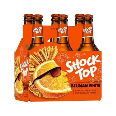 Shock Top Belgian White Wheat Ale Beer - 6pk/12 Fl Oz Bottles