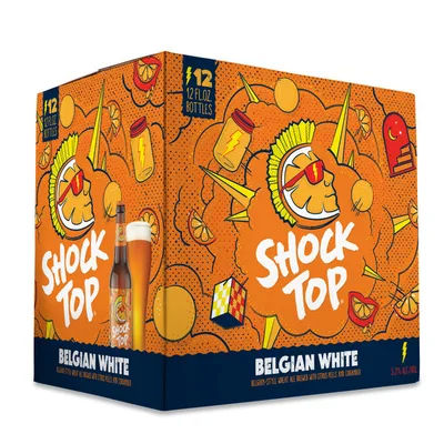 Shock Top Belgian White Wheat Ale Beer 12PK Bottles *ID Required