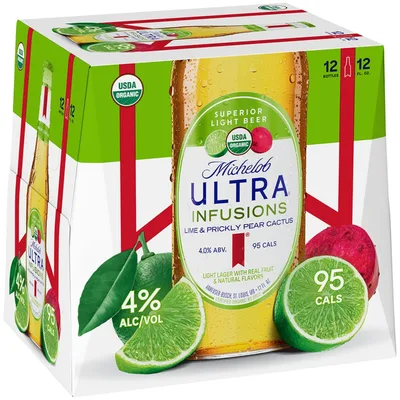 Michelob Ultra Infusions Lime & Prickly Pear Cactus Light Beer