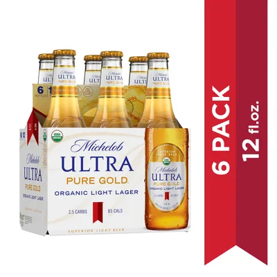 Michelob Ultra Pure Gold Organic Light Lager Beer