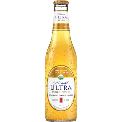Michelob Ultra Pure Gold Organic Light Lager Beer 12 Pk Bottles