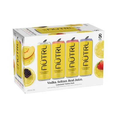 Nutrl Lemonade Vodka Seltzer Variety Pack 8pk 12oz Can