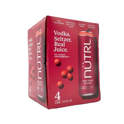 Nutrl Classic Cranberry Vodka Hard Seltzer