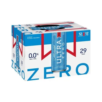 Michelob ULTRA Zero Non-Alcoholic Beer - 12pk/12 Fl Oz Cans