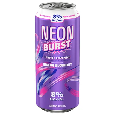 Neon Burst Grape Blowout Hard Drinks