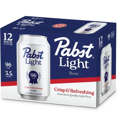 Pabst Light Beer - 12pk/144 Fl Oz Cans
