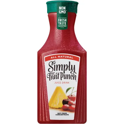 Simply Fruit Punch Juice Drink Bottle, 52 Fl Oz
