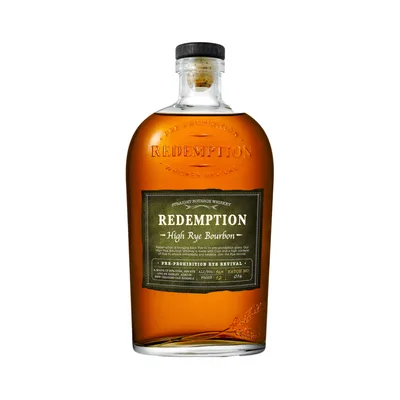 Redemption Whiskey, Straight Bourbon, High Rye Bourbon 750 Ml