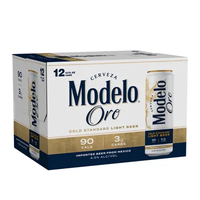 Modelo Oro Lager Light Beer - 12pk/12 Fl Oz Cans