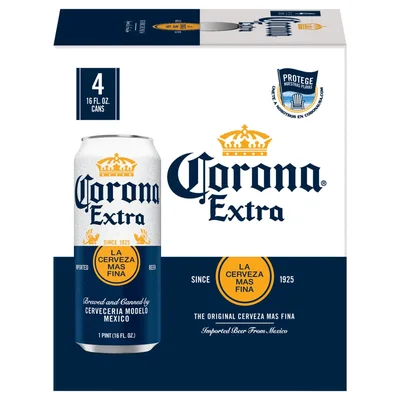 Corona Extra Mexican Lager Import Beer, 4Pk