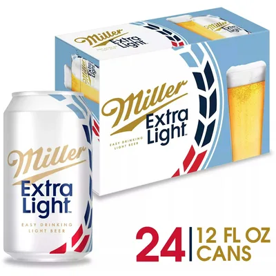 Miller 64 Extra Light Beer - 24pk/12 Fl Oz Cans