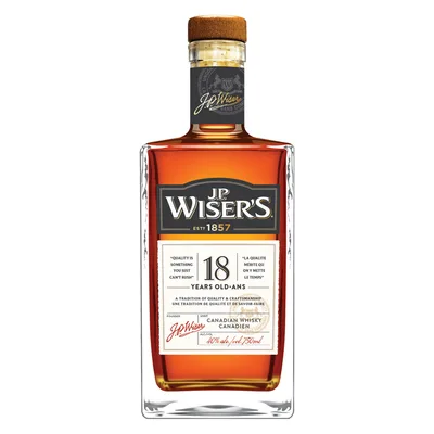 J.P. Wiser's 18 Year Old Blended Canadian Whiskey
