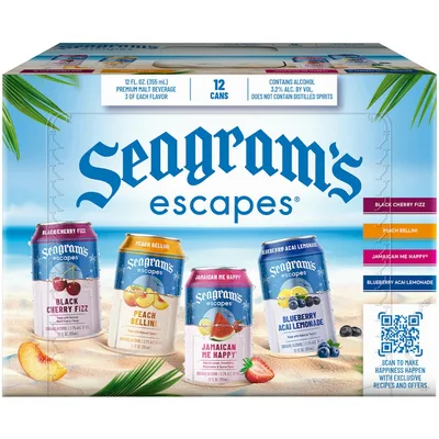 Seagram's Escapes Premium Malt Beverage Cooler Variety Pack