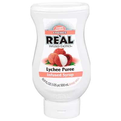 Real Infused Exotics Cocktail Ingredients Lychee Fruit Puree Syrup
