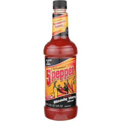 Master of Mixes Bloody Mary Mixer 5 Pepper Extra Spicy
