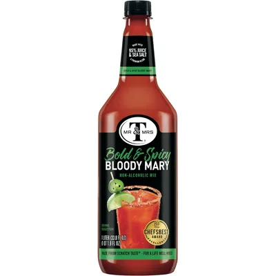 Mr & Mrs T Bold Spicy Bloody Mary Mix 1 Liter Bottle
