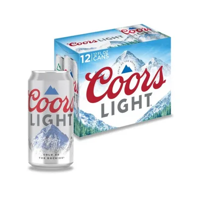 Coors Light 12 Pack Cans