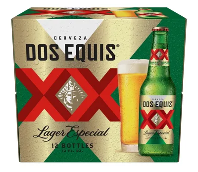 Dos Equis Beer, Lager Especial, Bottles