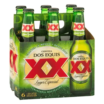 Dos Equis Lager Especial - 6 Pack Glass Bottles