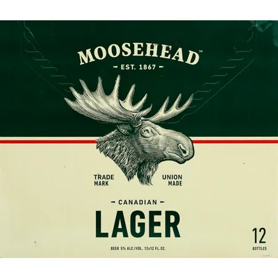 Moosehead Lager Beer - 12pk/12 Fl Oz Bottles