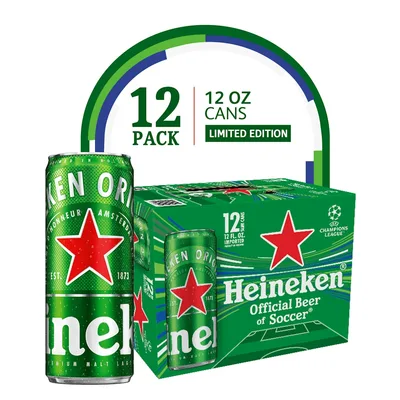 Heineken Lager Beer - 12 Pack Cans