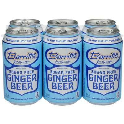 Barritt's Diet Sugar Free Ginger Beer (4 Pack Cans)