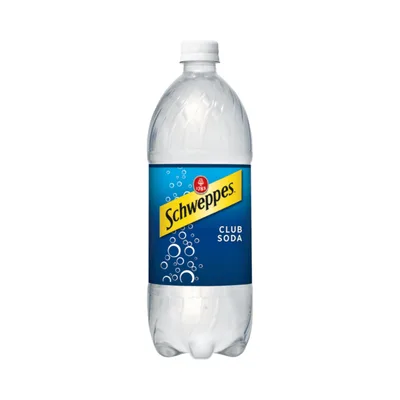 Schweppes Club Soda Bottle - 1 Liter