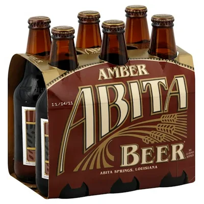 Abita Brewing Amber Lager, Craft Beer, 6 Pack Bottles