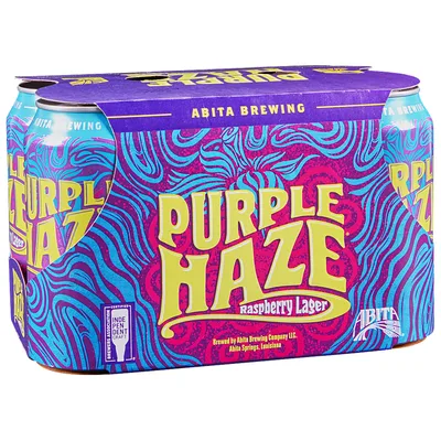 Abita Brewing Beer, Raspberry Lager, Purple Haze