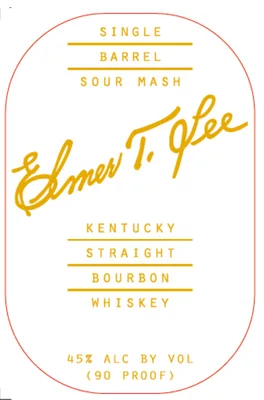 Elmer T. Lee Single Barrel Sour Mash Kentucky Straight Bourbon Whiskey