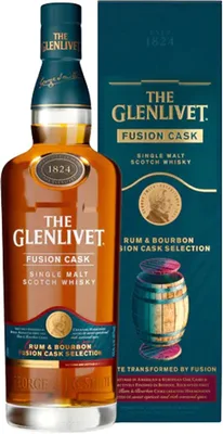 The Glenlivet Fusion Cask’ Rum & Bourbon Cask Single Malt Scotch Whisky 750ml