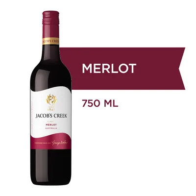 Jacob's Creek Wine Australia Classic Merlot 750m L Bottle