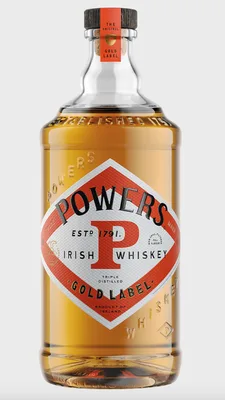 Powers Irish Whiskey, Triple Distilled, Gold Label 750 Ml