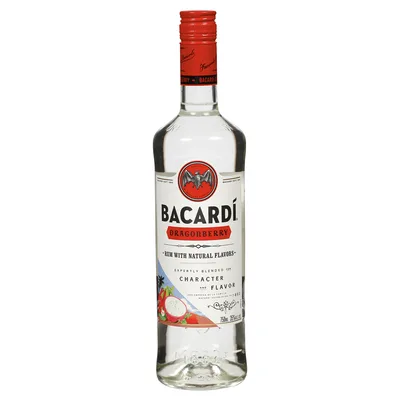 Bacardi Dragon Berry Rum, 750 mL