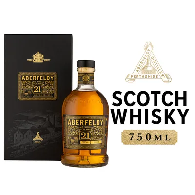 Aberfeldy 21 Year Old Highland Single Malt Scotch Whisky