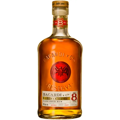 Bacardi YCLA Reserva Ocho Rare Gold Rum 8 Year 750 Ml