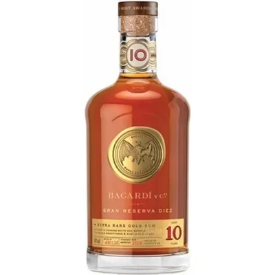 Bacardi Bacard¡ Gran Reserva Diez 10 Year Old Extra Rare Gold Rum