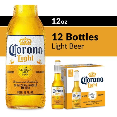 Corona Light Beer 12pk Bottles