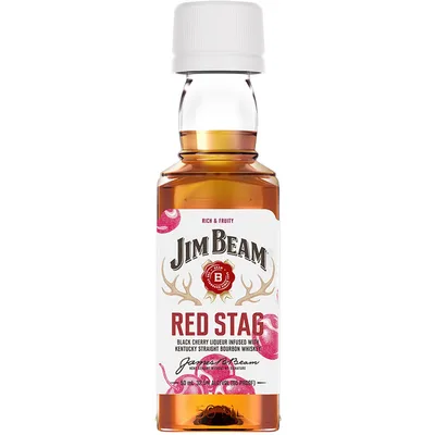Jim Beam Red Stag Black Cherry Bourbon Whiskey, 50 mL
