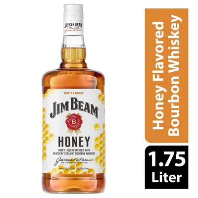 Jim Beam Honey Bourbon Whiskey - 1.75L Bottle