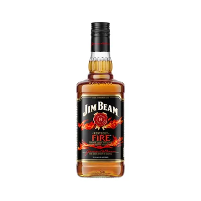 Jim Beam Bourbon Whiskey, Kentucky Straight, Fire 750 Ml