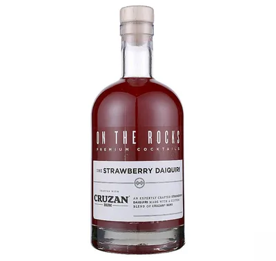 On The Rocks Strawberry Daiquiri Cruzan Rum Cocktail 750ml
