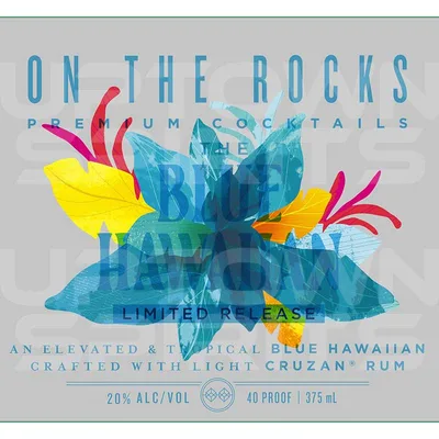 On The Rocks Blue Hawaiian Limited Release Premium Cocktail