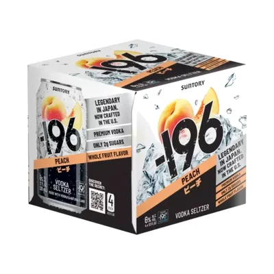 Suntory 196 Peach Vodka Seltzer