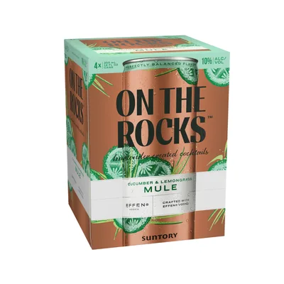 On The Rocks Cucumber & Lemongrass Mule Cocktail 4pk Can
