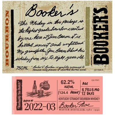 Booker's Jimmy's Batch 2024-04 Kentucky Straight Bourbon Whiskey